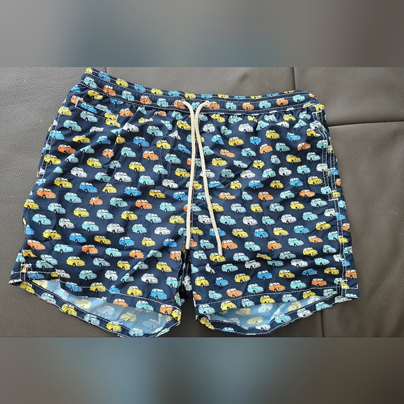 MC2 Saint Barth car print swim trunks. Fiat 500 Edition *BRAND NEW W/TAGS*